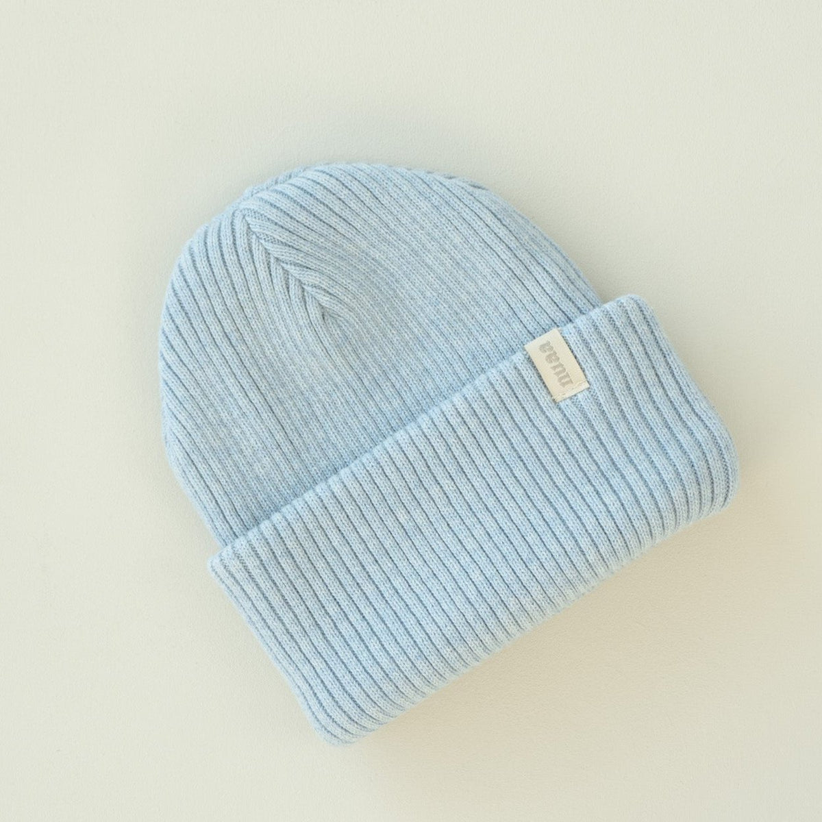 Knit Beanie Soft Blue