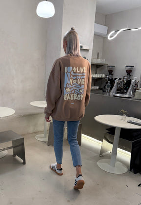 Mom I Like Your Energy Light Brown