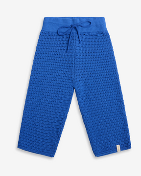 Leichte Strickhose Ocean Blue