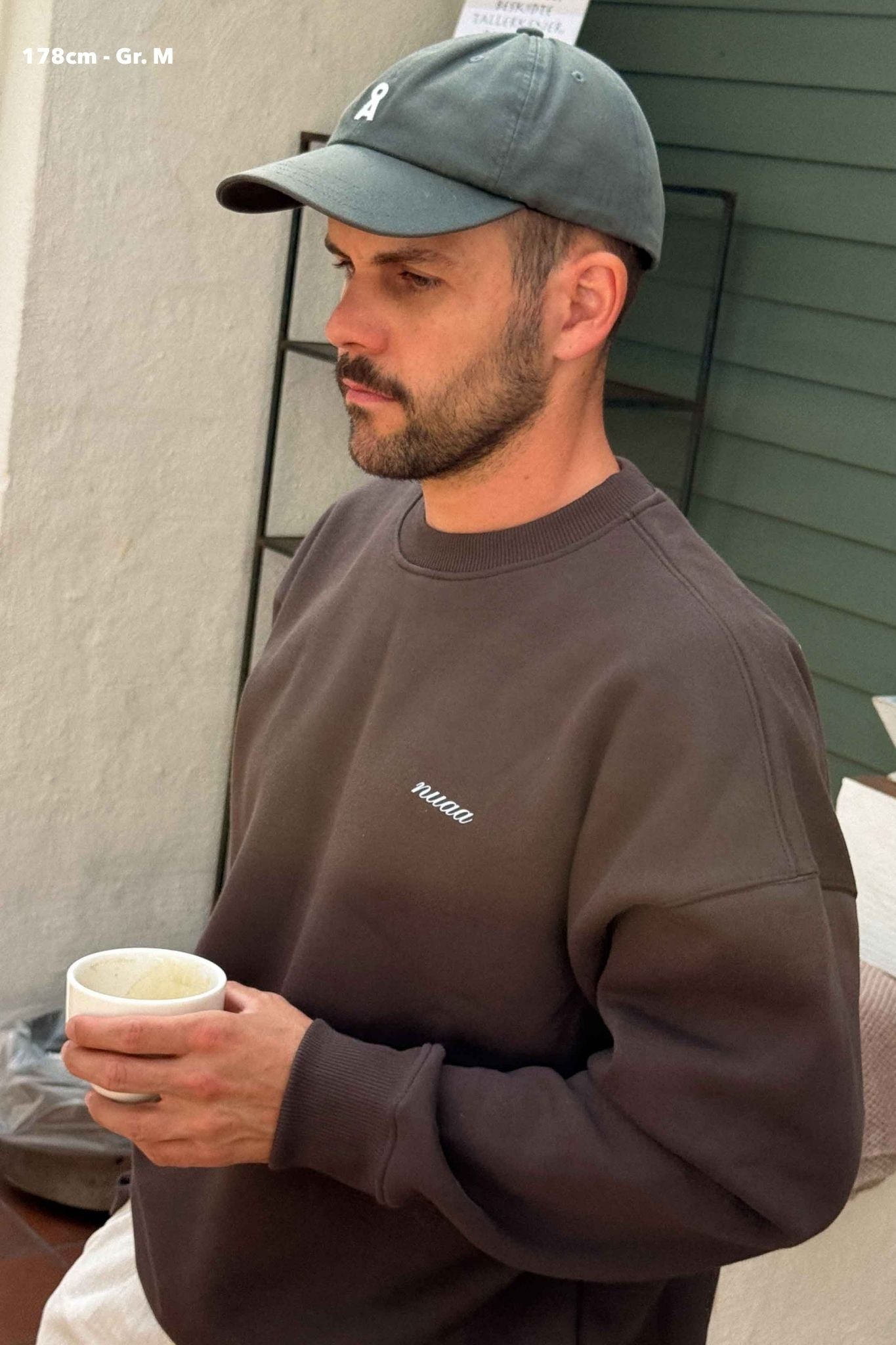 Men Hugs & Coffee Sweater Chocolate Brown