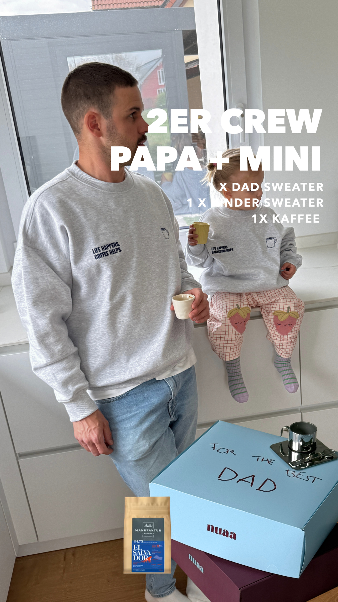 2er Crew: Papa + Mini - Babyccino & Coffee Helps