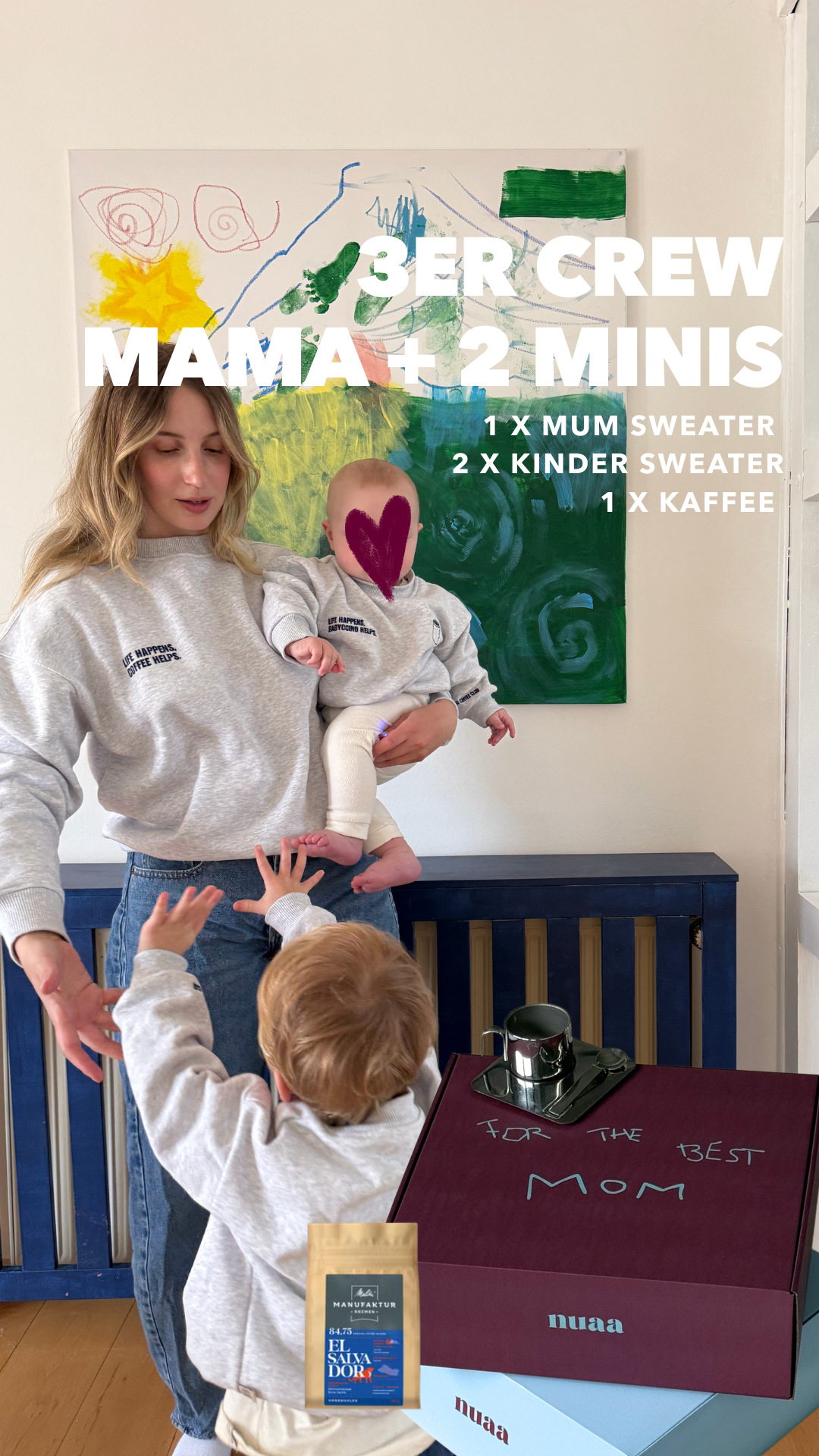 3er Crew: Mama + 2 Minis - Babyccino & Coffee Helps