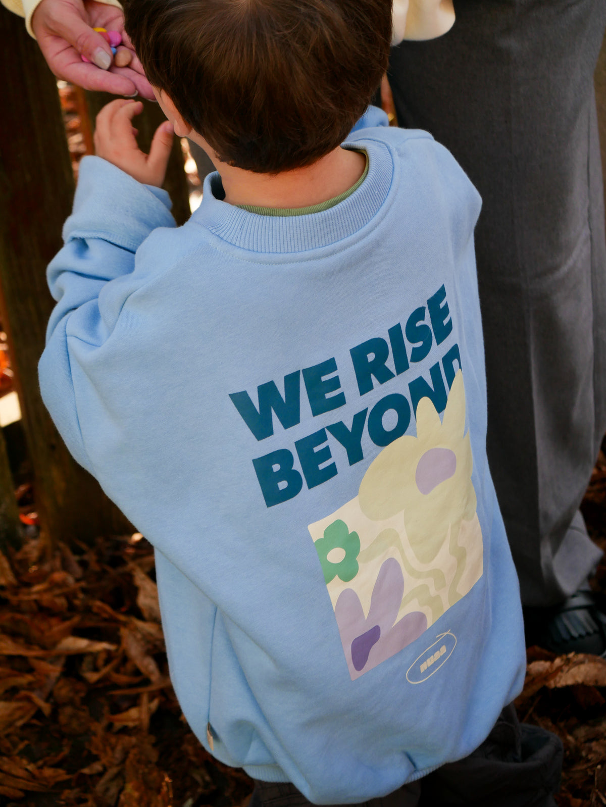 Kids Rise Beyond Sweater Dusty Blue