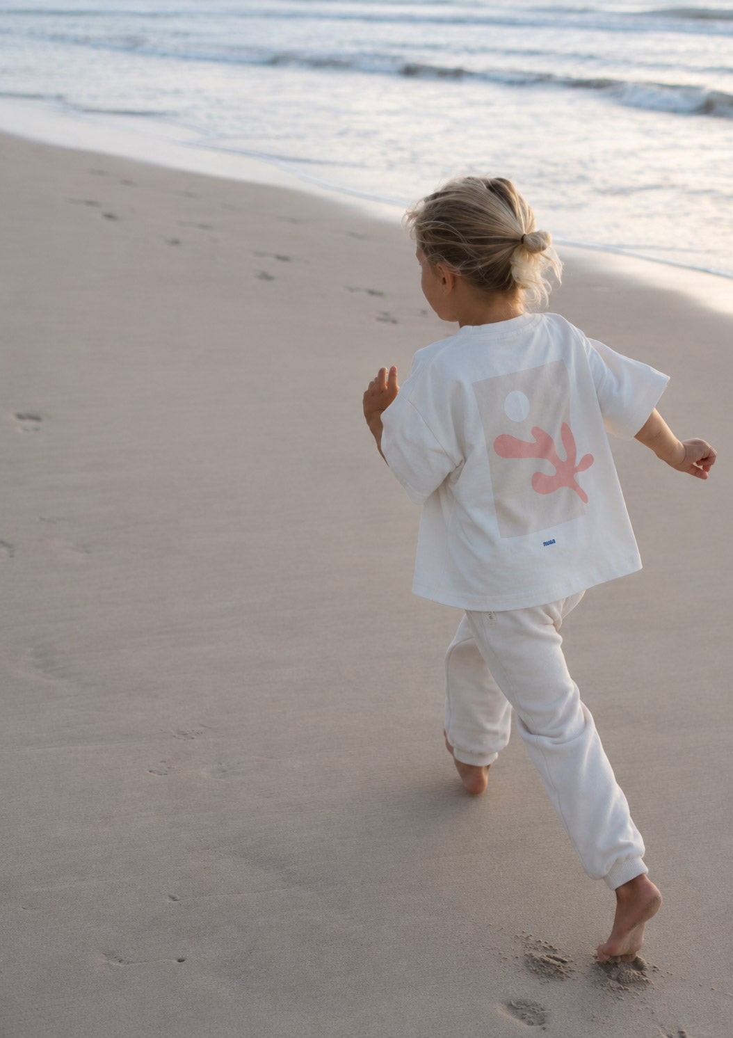 Kids Coral Oversized T-Shirt Off White/Oat