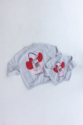 Kids Cherry Sweater Grey Melange