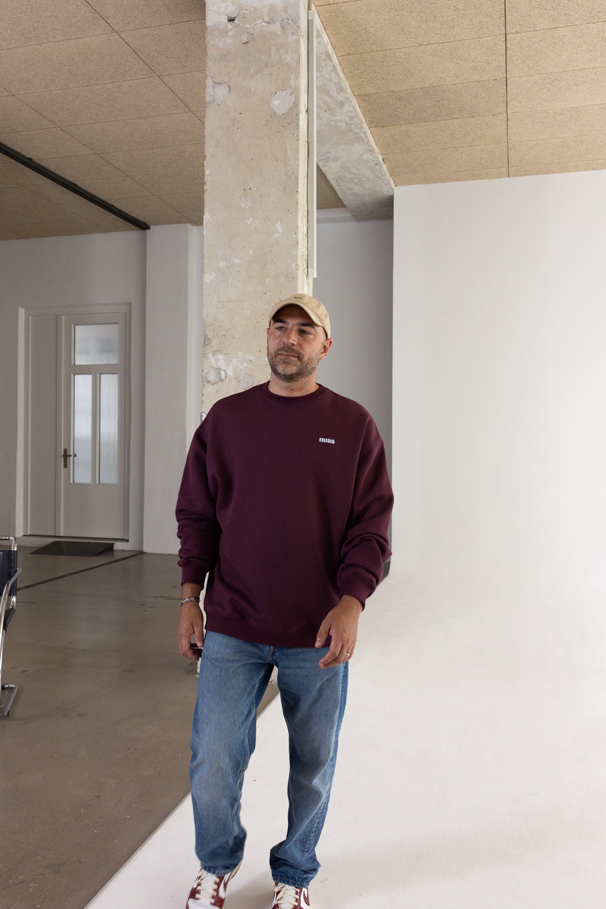 Dad Pinky Promise Sweater Burgundy