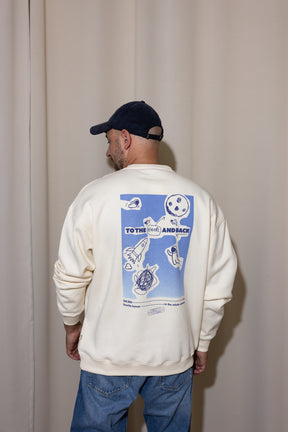 Dad To The Moon Sweater Sand