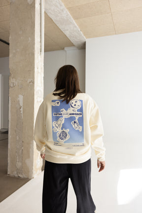 Mom To The Moon Sweater Sand