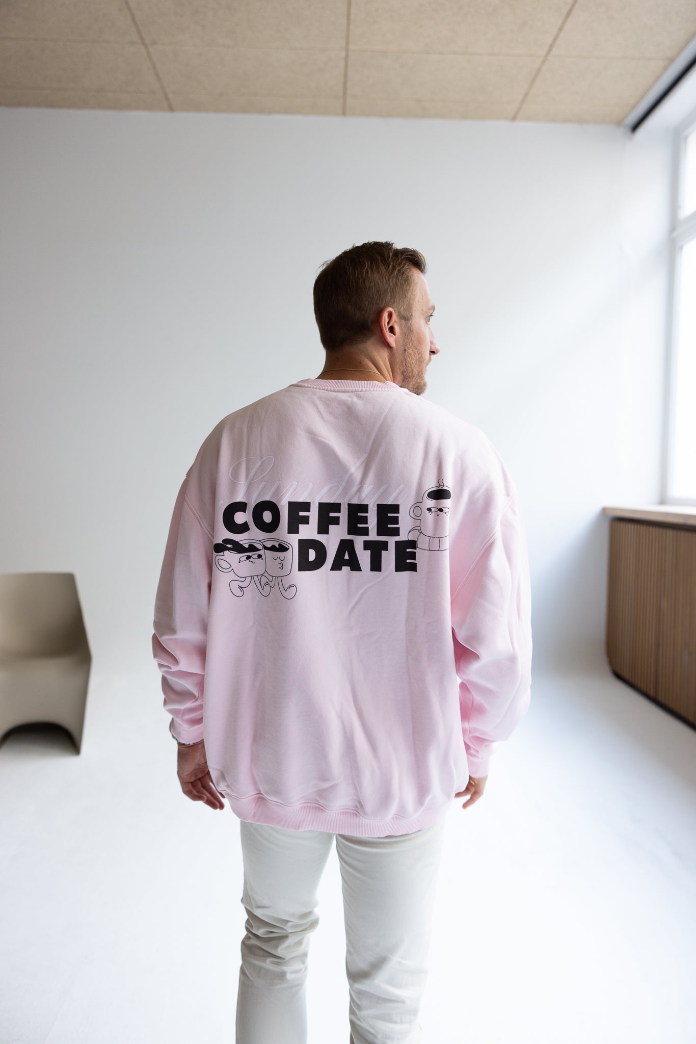Dad Sunday Coffee Date Soft Pink