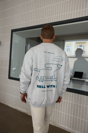 Dad Roll With It Grey Melange