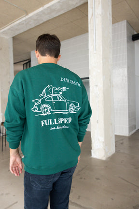 Dad Christmas Sweater Forest Green