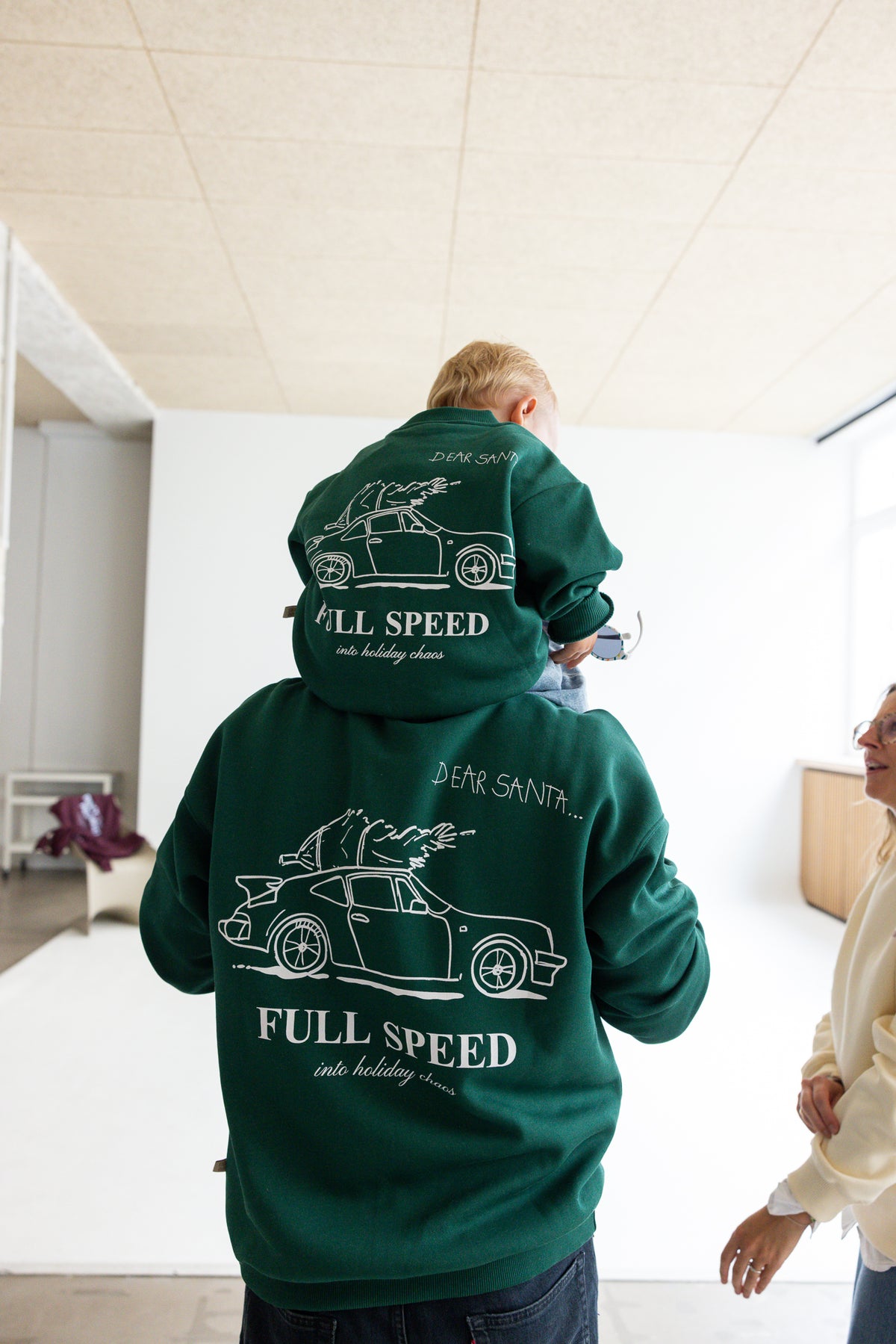 Kids Christmas Sweater Forest Green