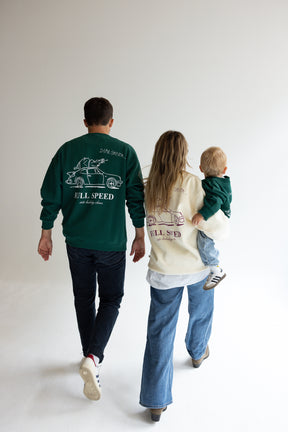 Dad Christmas Sweater Forest Green