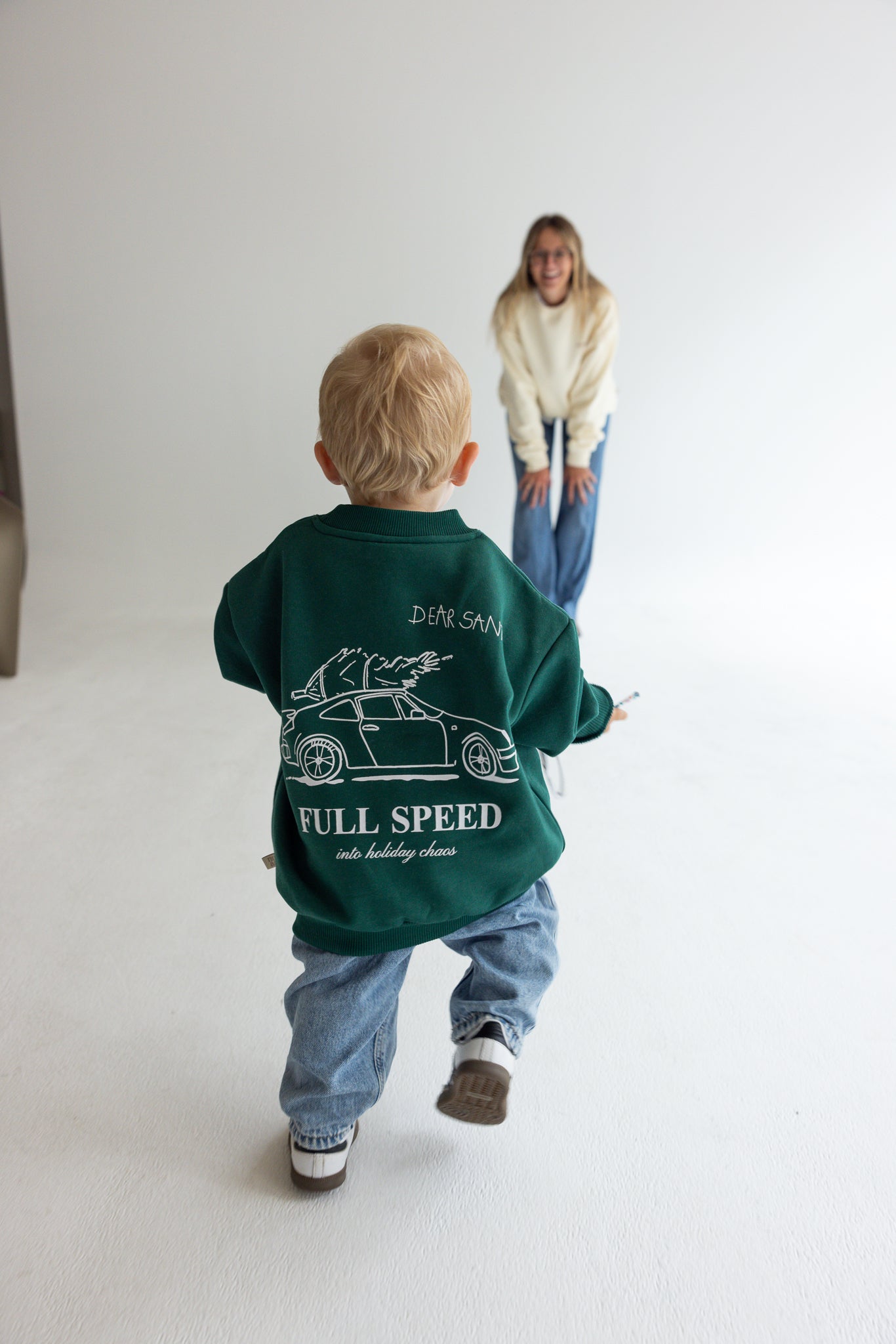 Kids Christmas Sweater Forest Green