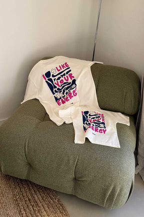 Men I like your energy T-Shirt Soft White