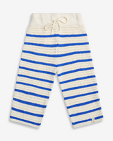 Leichte Strickhose Ocean Blue Stripes