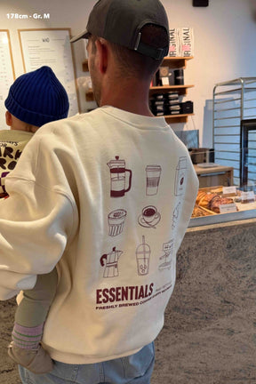 Men Coffee Essentials Sweater Vanilla