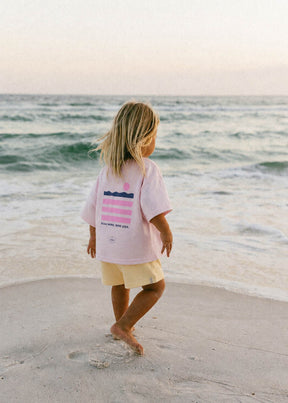 Kids Beach More Oversized T-Shirt Light Rose