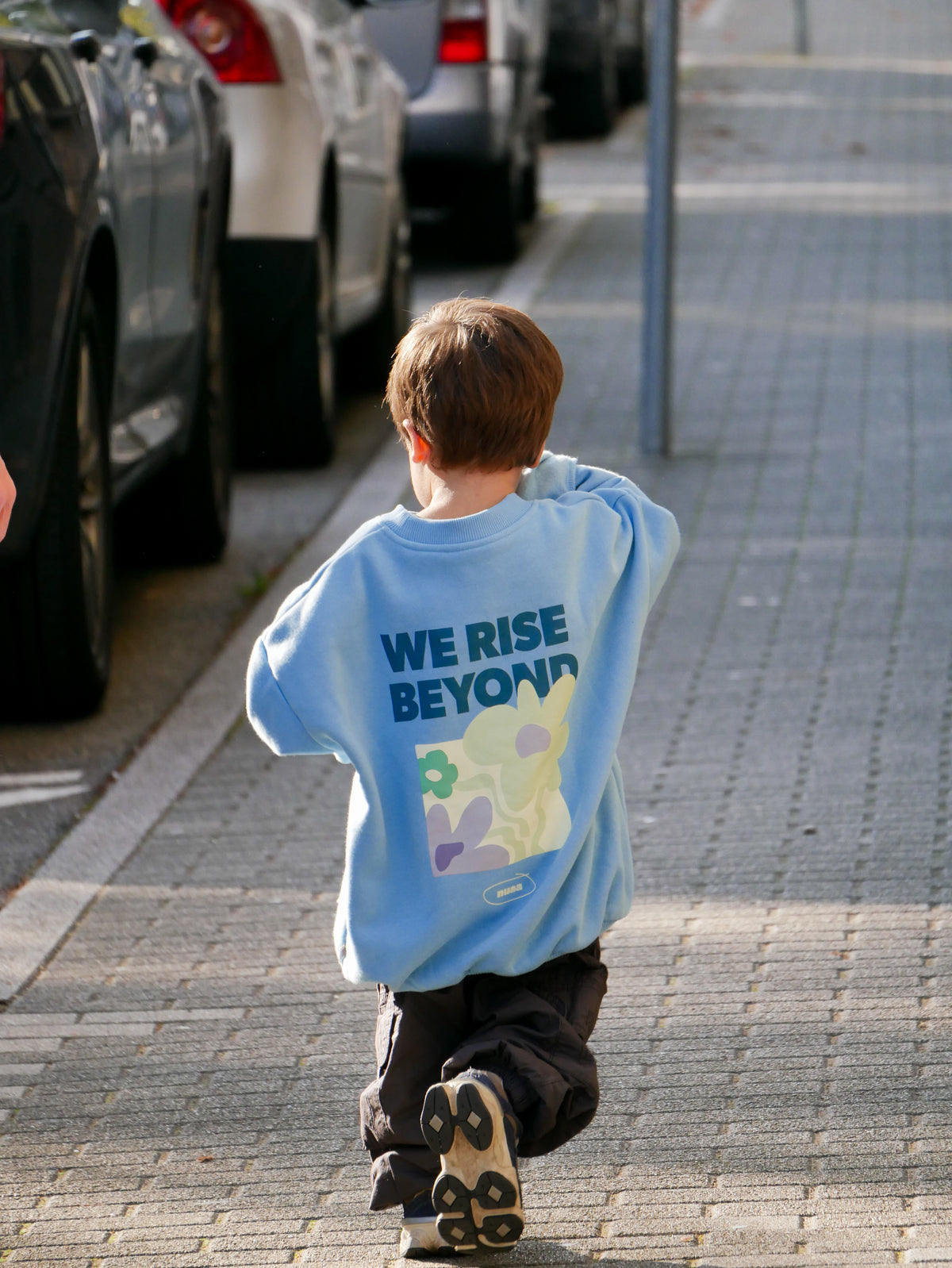 Kids Rise Beyond Sweater Dusty Blue
