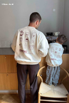 Men Coffee Essentials Sweater Vanilla
