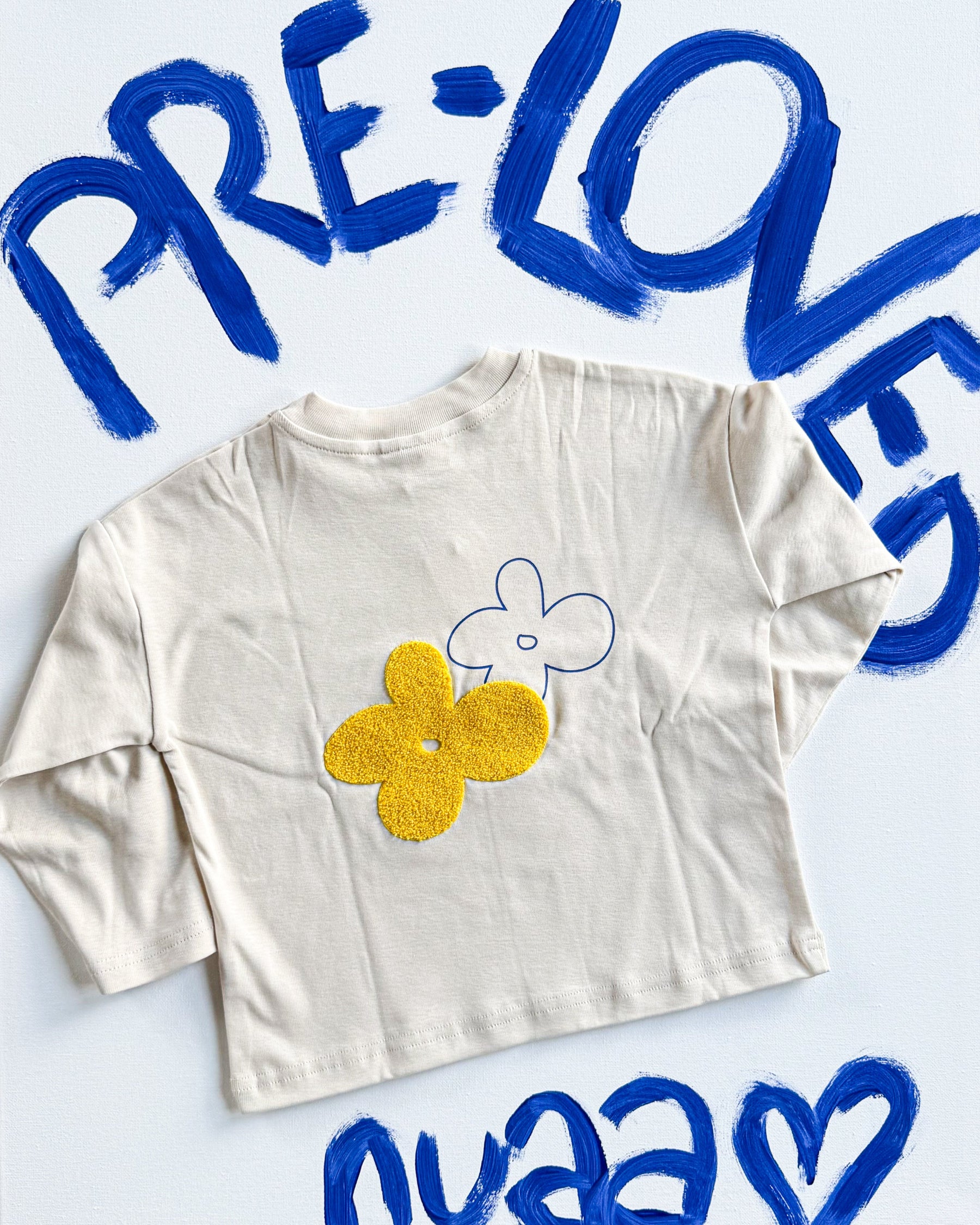 Pre-Loved: Flower Oversized Longsleeve Oat