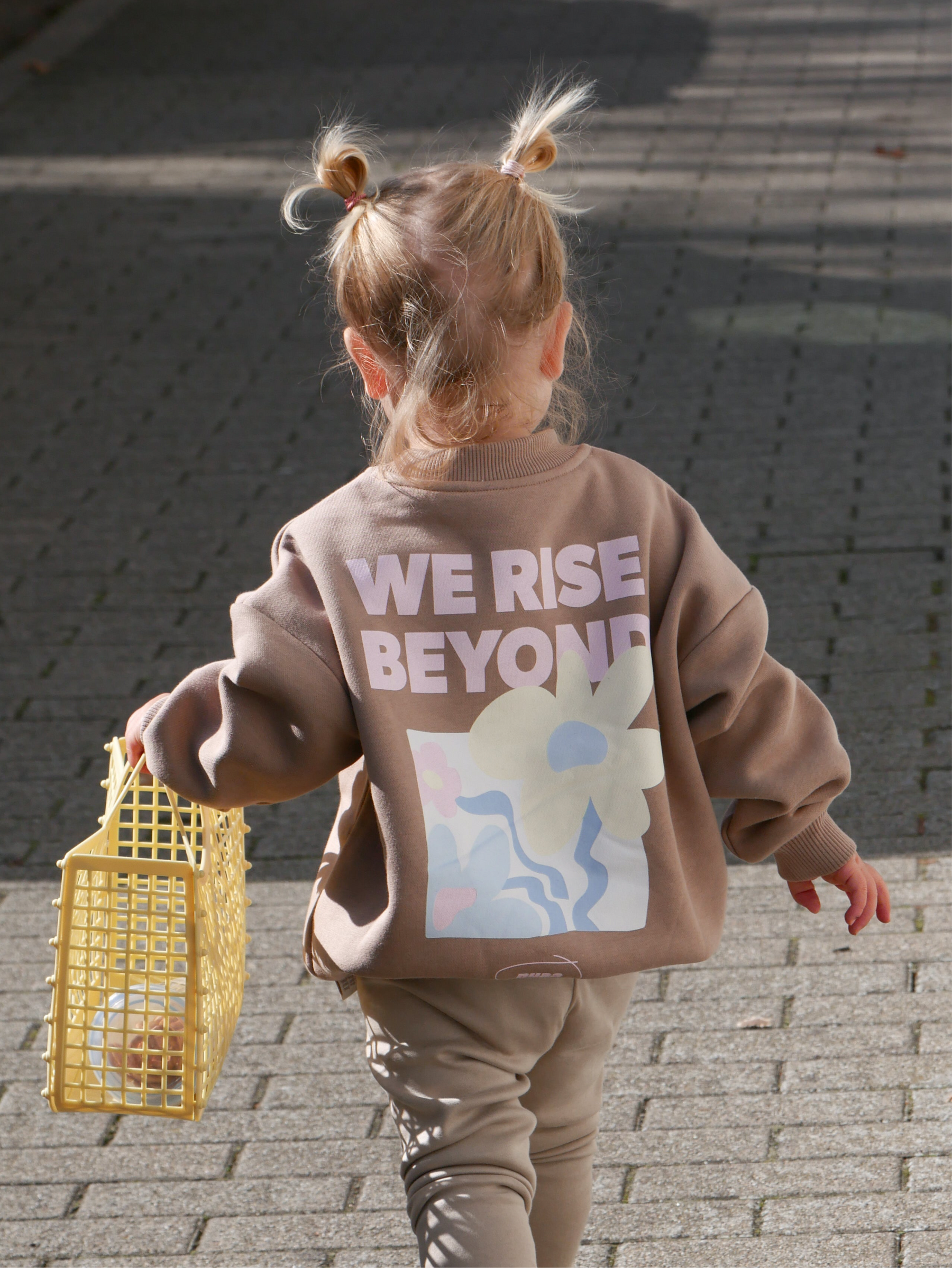 Kids Rise Beyond Sweater Light Brown