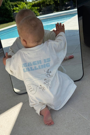 Kids Beach Is Calling T-Shirt Soft White