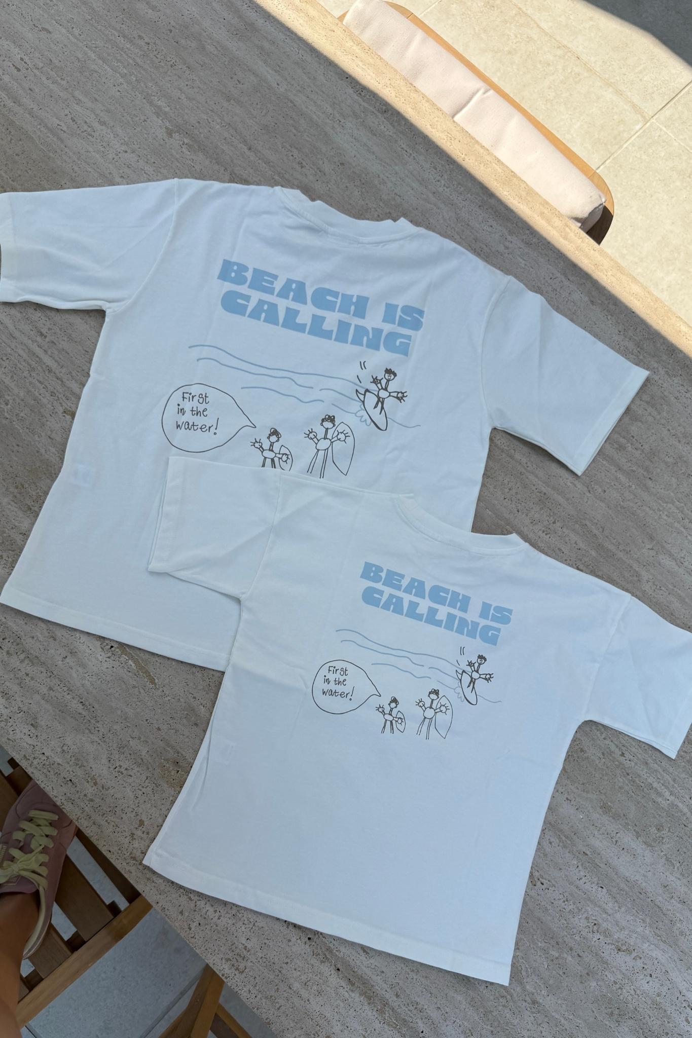 Women Beach Is Calling T-Shirt Soft White