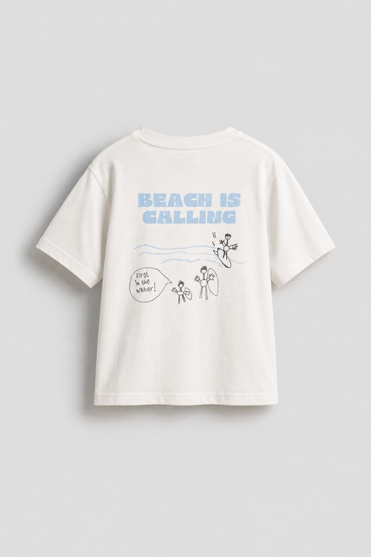 Kids Beach Is Calling T-Shirt Soft White
