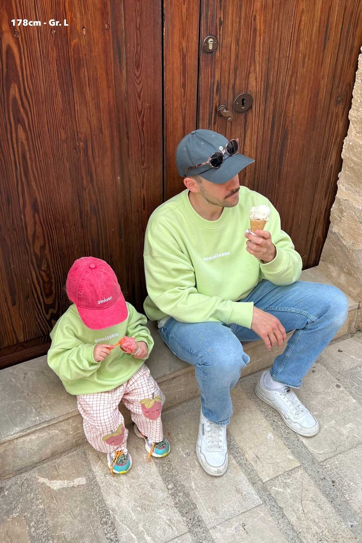 nuaa Buongiorno Herren Sweater in Lime – Partnerlook
