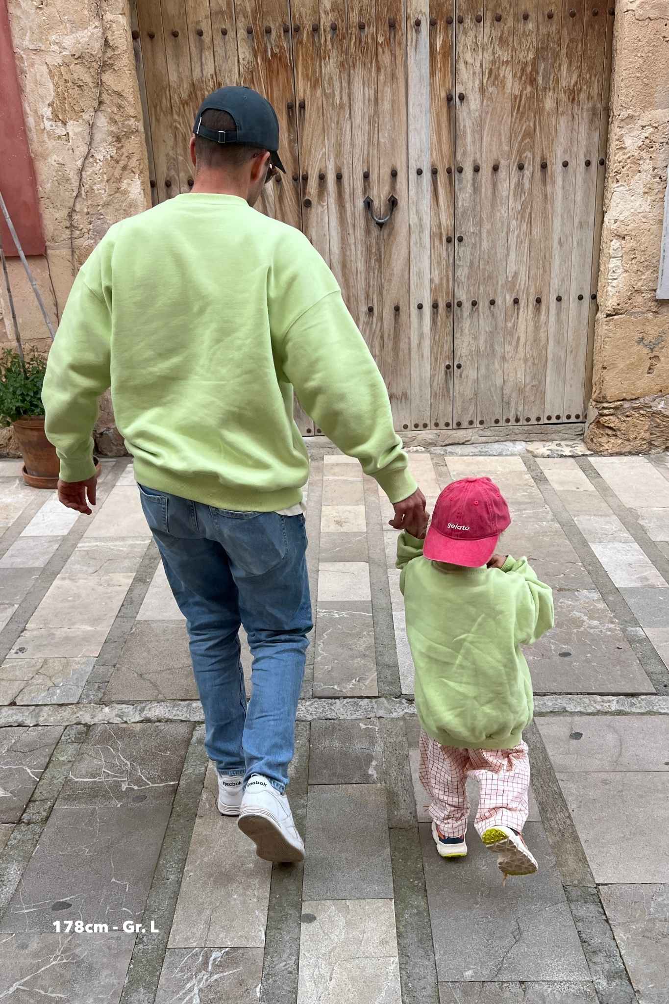 nuaa Buongiorno Herren Sweater in Lime – Partnerlook, Ansicht 7
