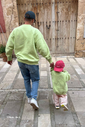 nuaa Buongiorno Herren Sweater in Lime – Partnerlook, Ansicht 7