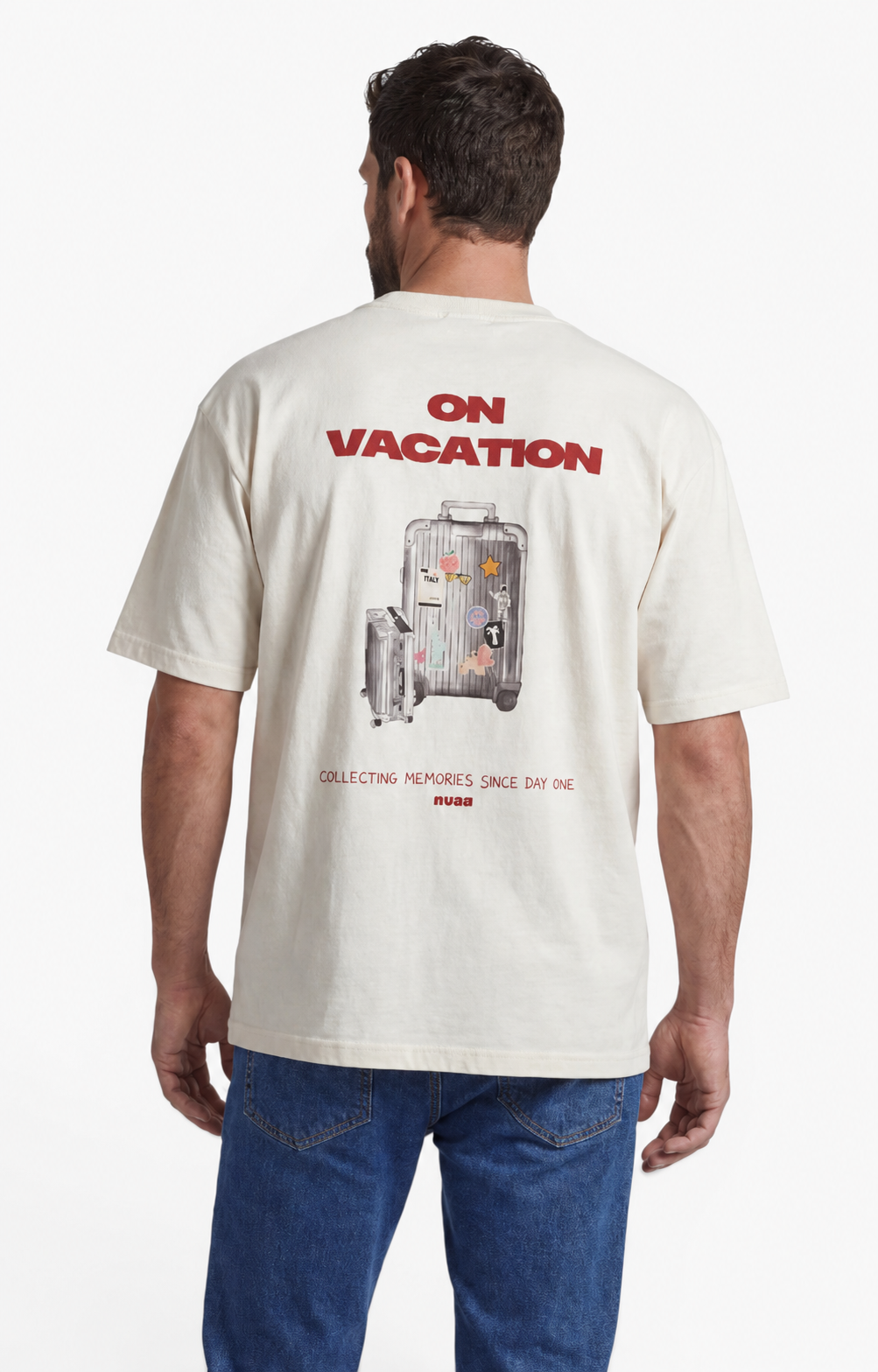Men On Vacation T-Shirt Soft White