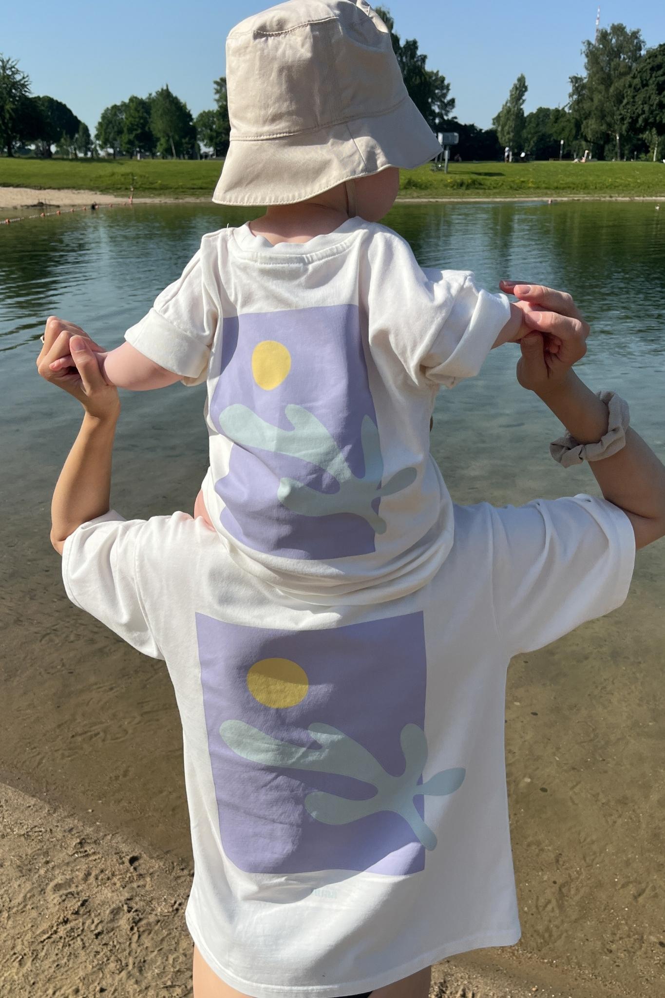 Kids Coral T-Shirt Lavender Mint