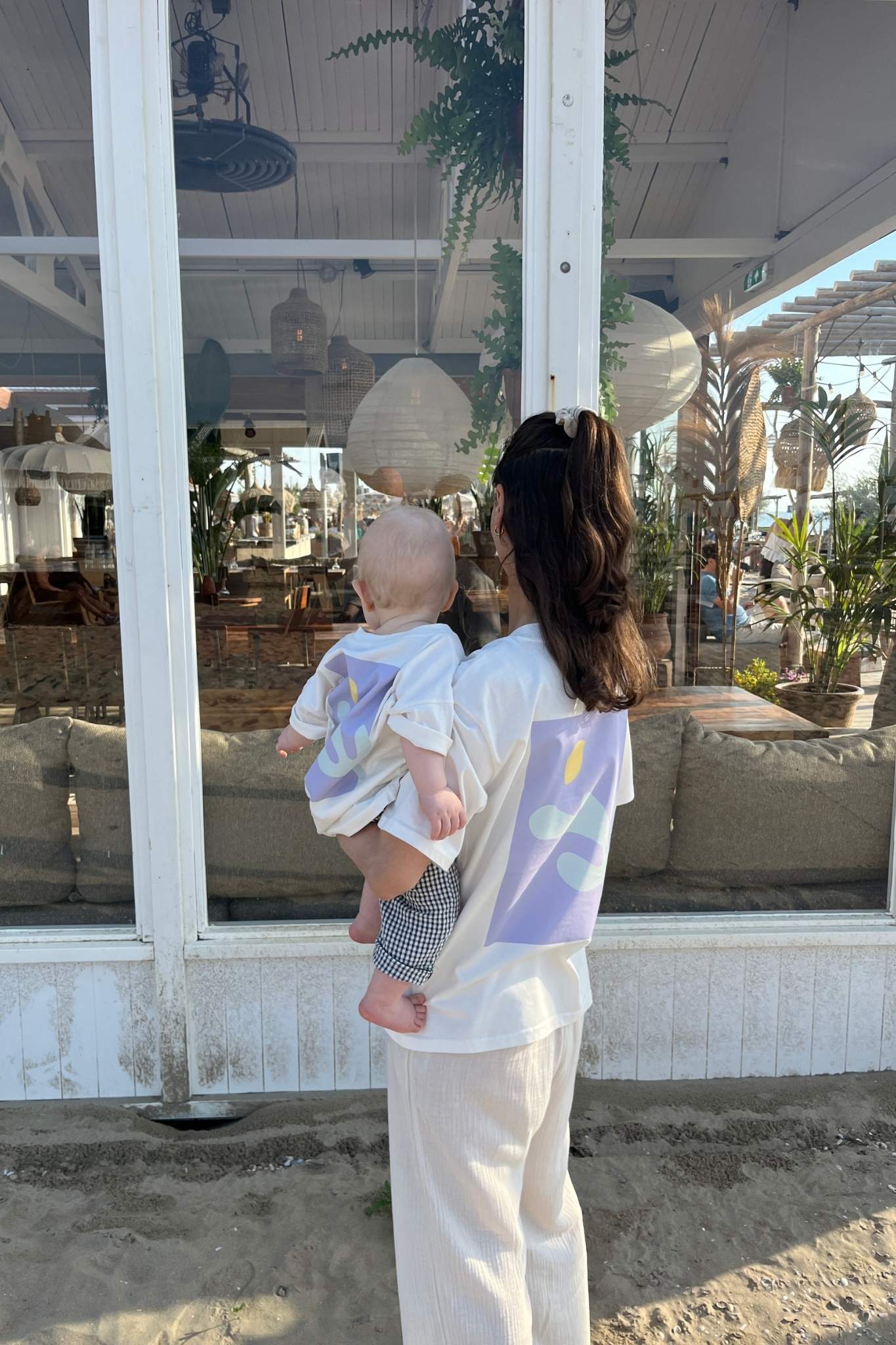 Women Coral T-Shirt Lavender Mint