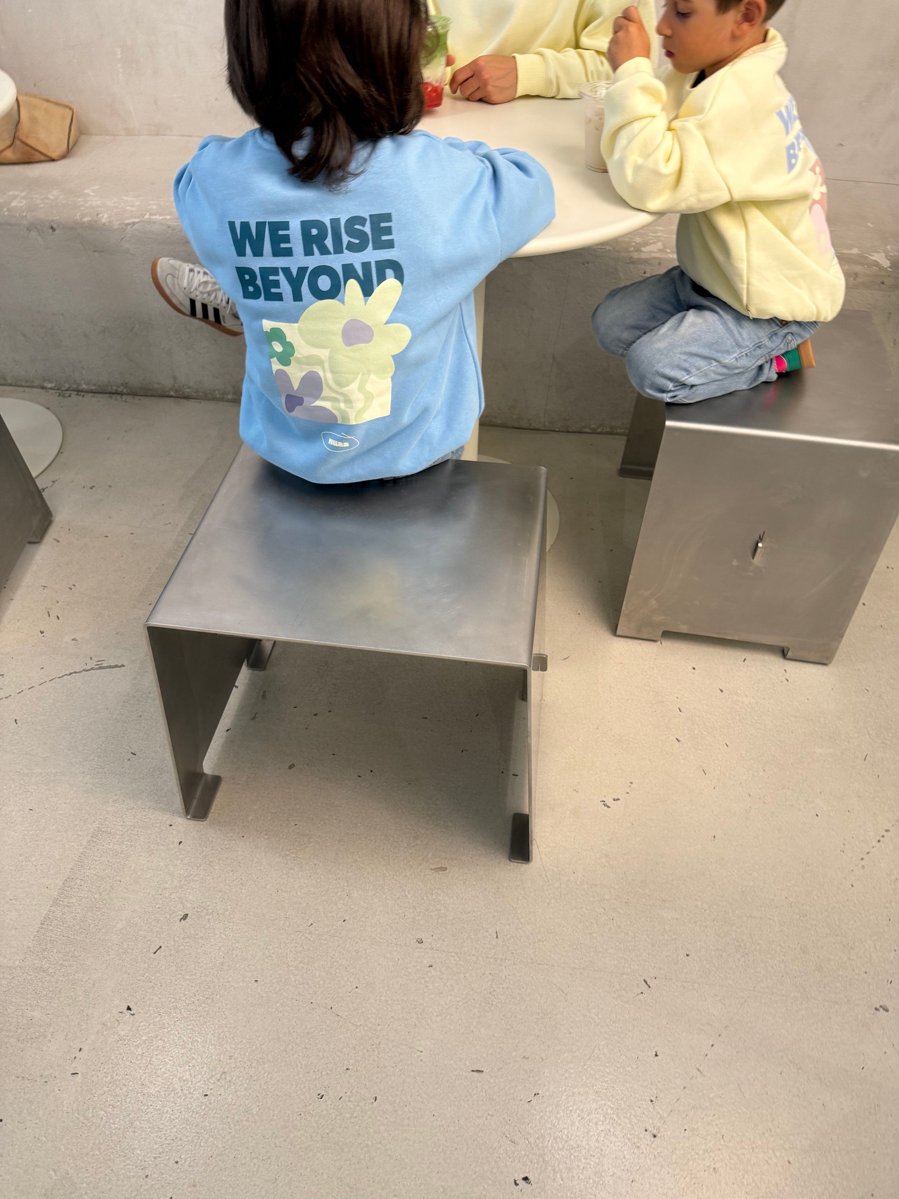 Kids Rise Beyond Sweater Dusty Blue