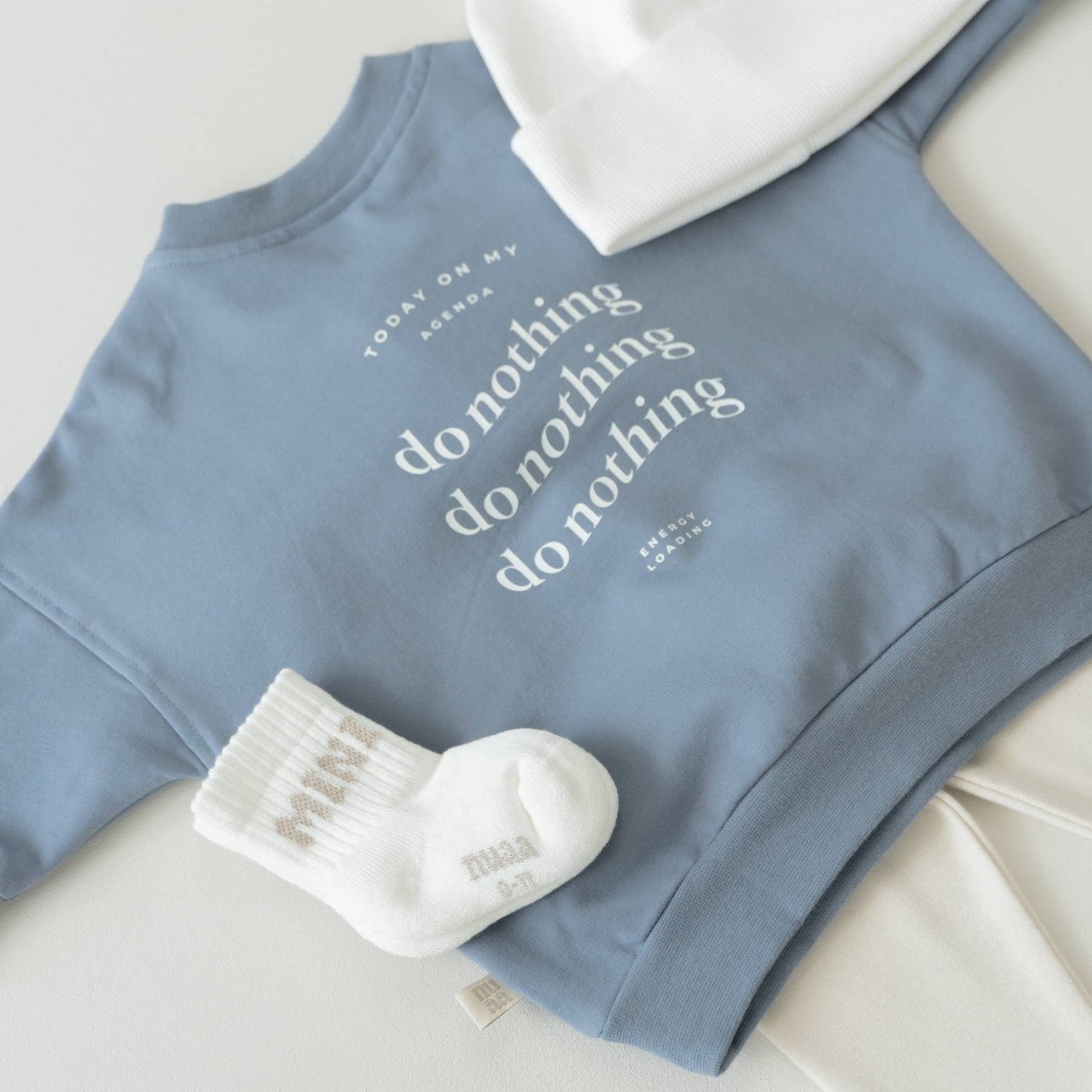 Do Nothing Oversized Sweater Bluestone