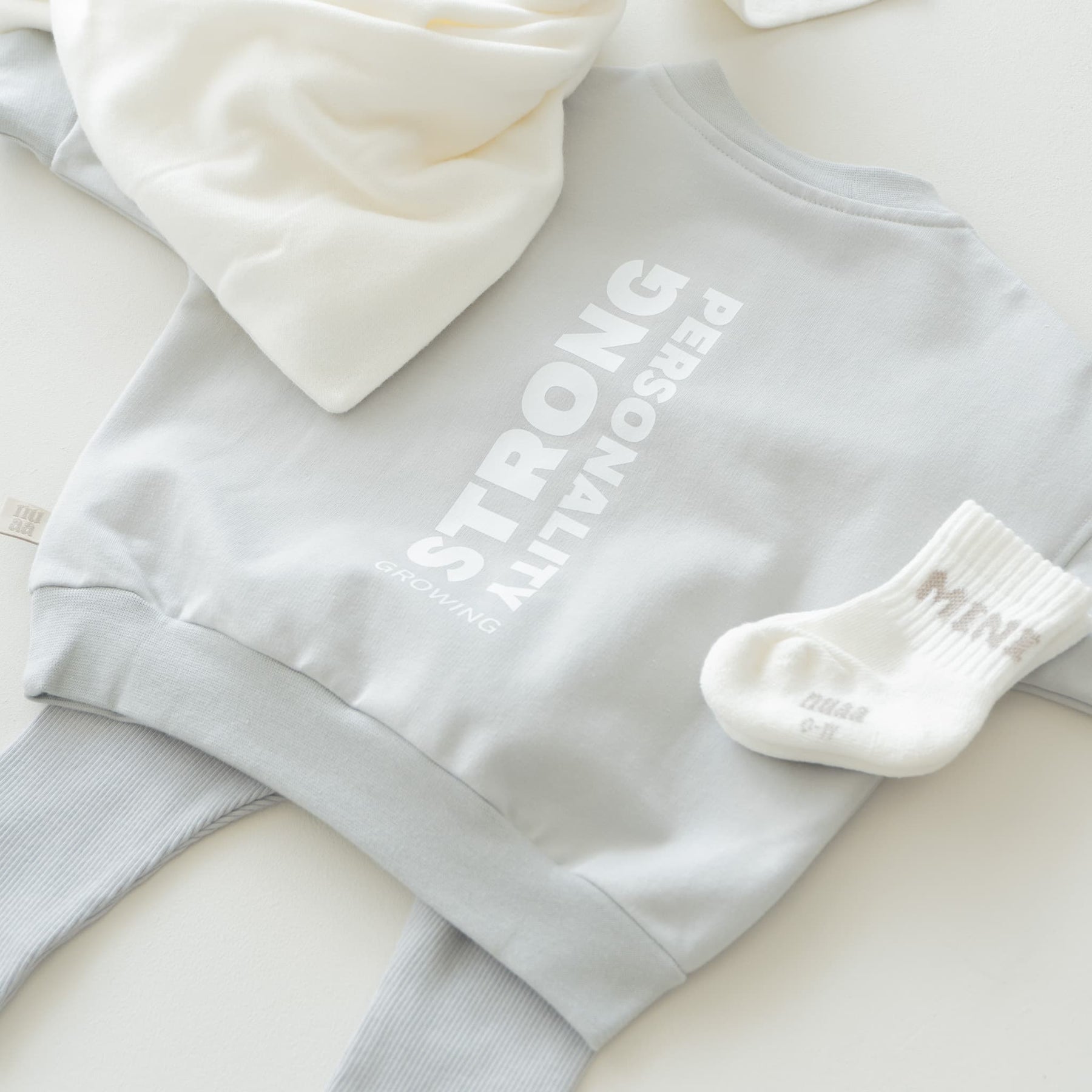 Personality Oversized Sweater Light Grey