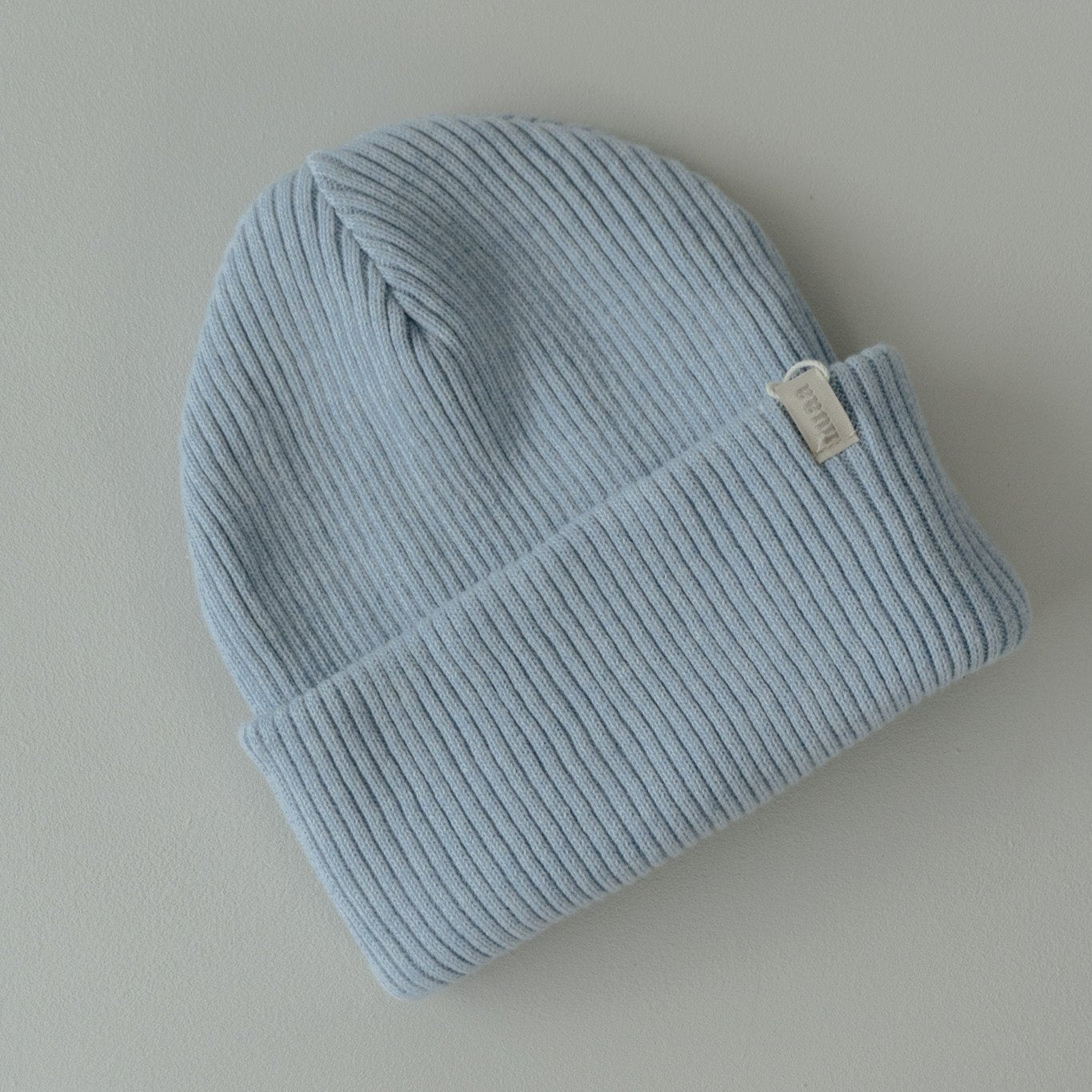 Knit Beanie Soft Blue
