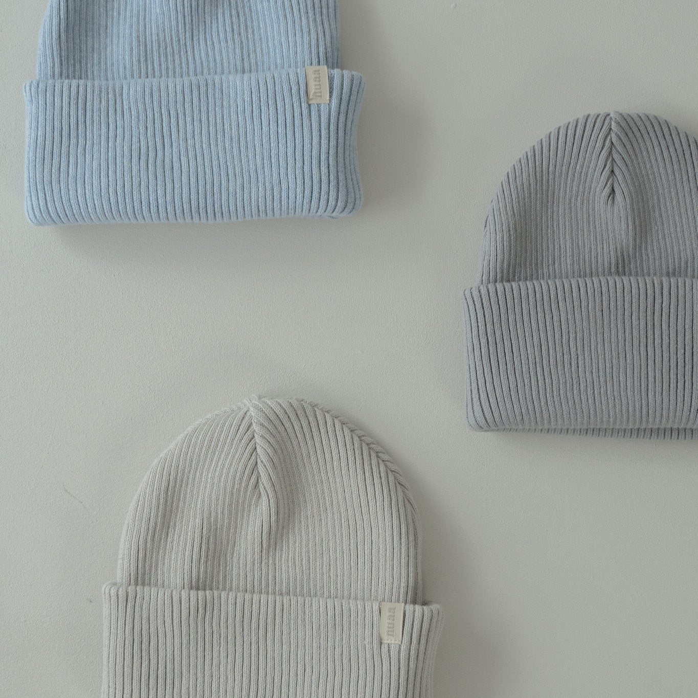 Knit Beanie Soft Blue