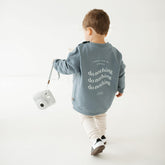 Do Nothing Oversized Sweater Bluestone