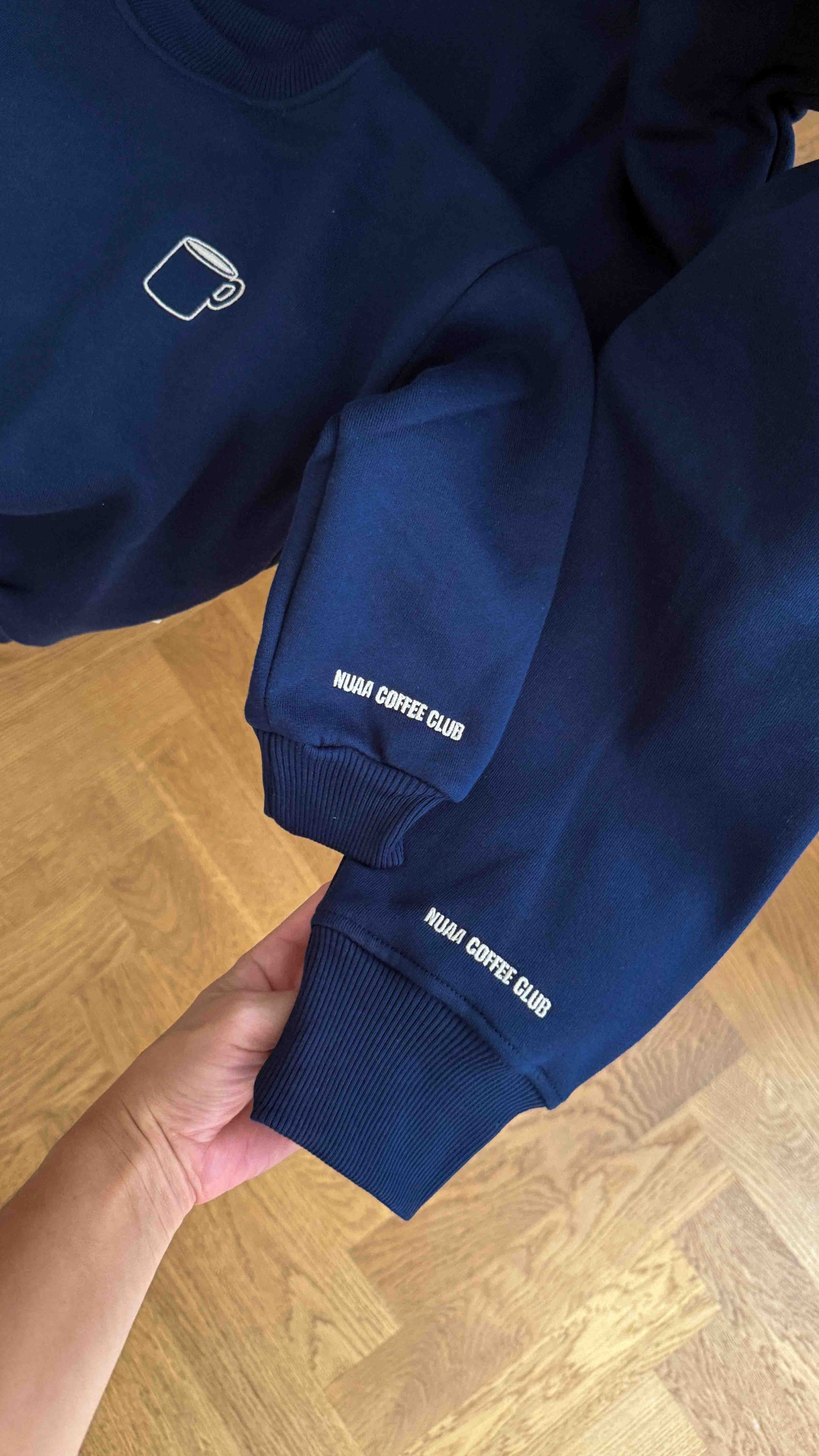 Kids Babyccino Helps Oversized Sweater Navy