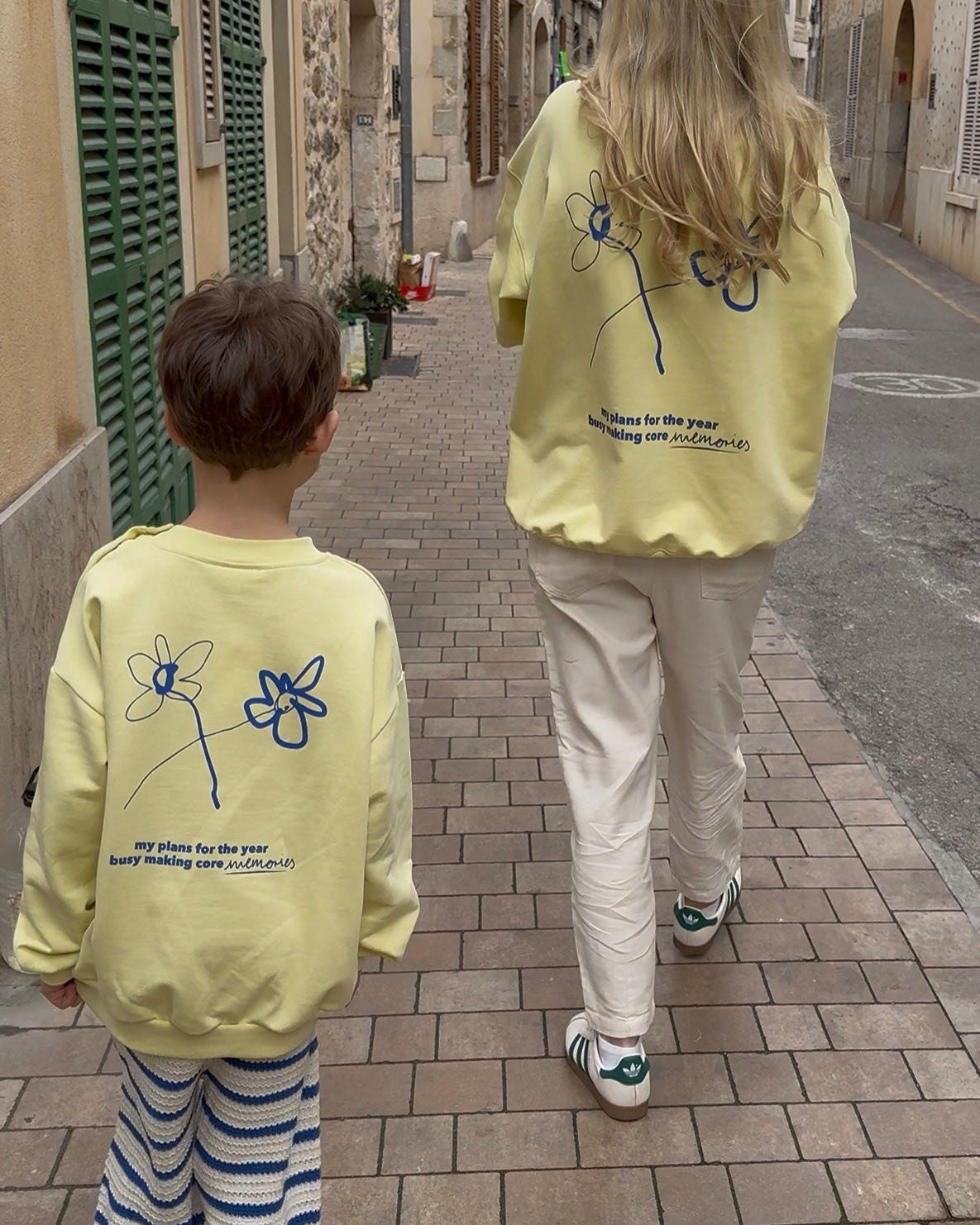 Mom Core Memories Sweater Lemon
