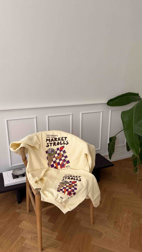 Kids Market Besties Oversized Sweater Honey Cream