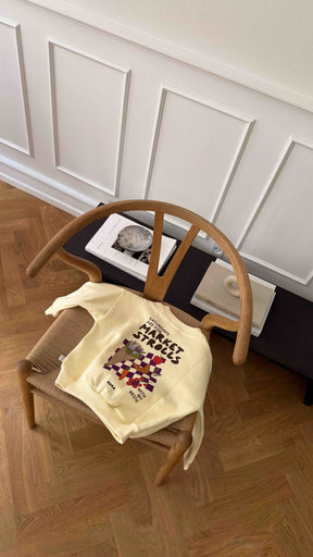 Kids Market Besties Oversized Sweater Honey Cream
