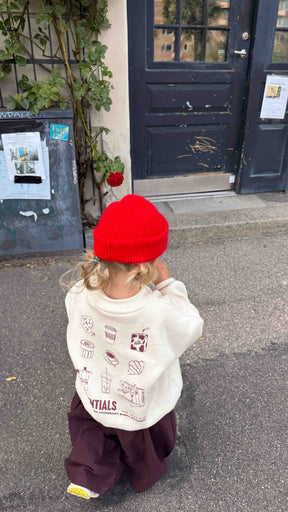 Kids Coffee Essentials Oversized Sweater Vanilla
