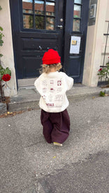 Kids Coffee Essentials Oversized Sweater Vanilla