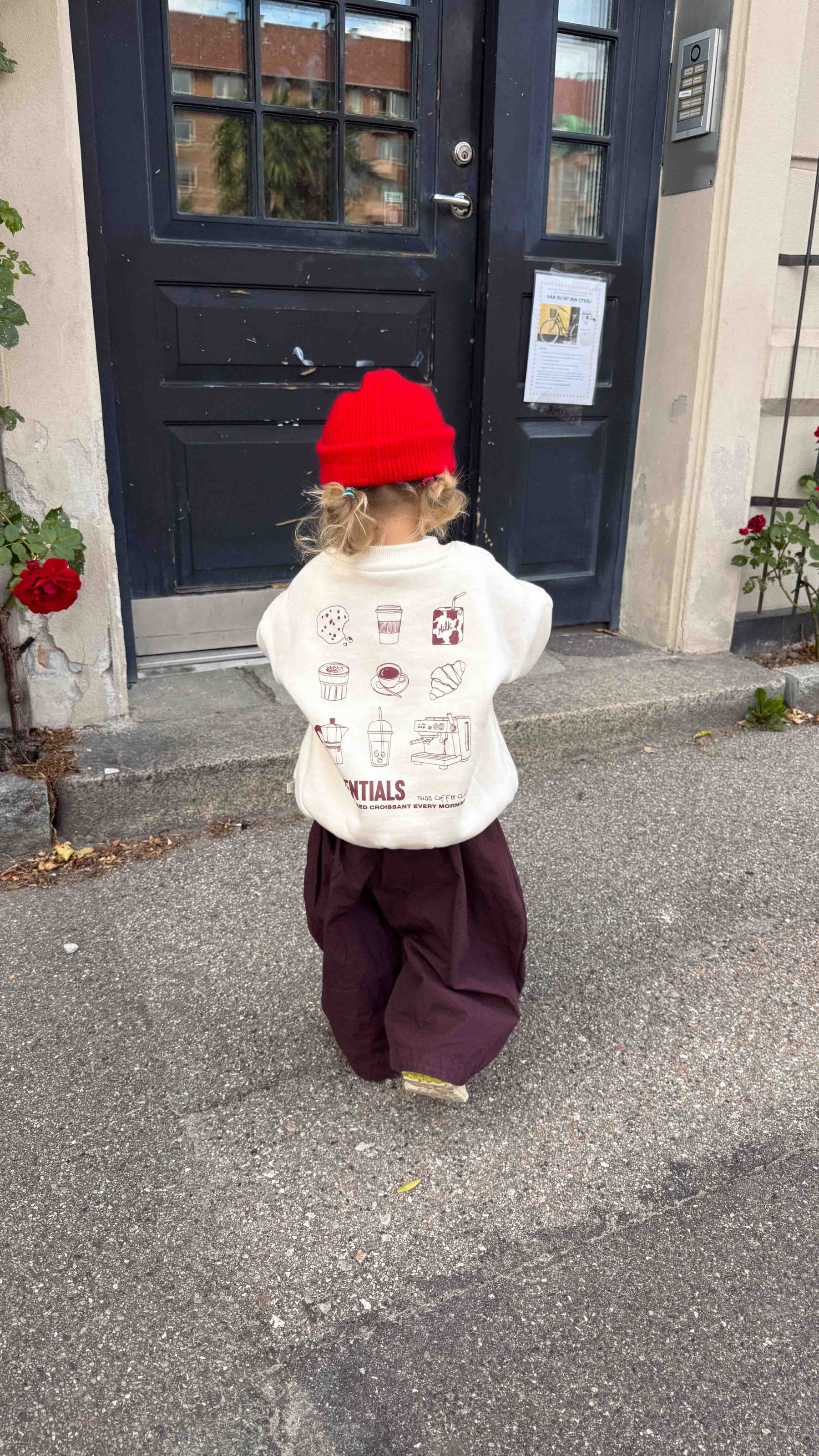Kids Coffee Essentials Oversized Sweater Vanilla