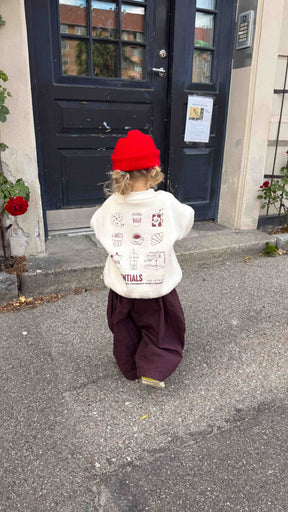 Kids Coffee Essentials Oversized Sweater Vanilla