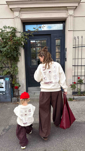 Kids Coffee Essentials Oversized Sweater Vanilla